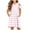 Pink, variant on Ashirexll Summer Dresses for Teens, Girls Dresses Size 10-12, Girls' Short Sleeve Round Neck Dress Striped A-Line Dresses with Pockets