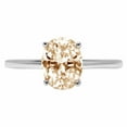 thumbnail image 7 of Solitaire Engagement Ring for Women - 2.5ct Natural Morganite in 14K White Gold Promise Ring, 7 of 7