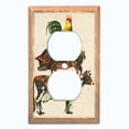 thumbnail image 2 of Metal Light Switch Plate Cover Countryside Cow Pig Chicken Animal Farm ANM006, 2 of 13