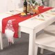 thumbnail image 2 of Mantel navideño, mantel navideño lavable de 180 cm, mantel navideño de gnomo sueco, adecuado para decoraciones navideñas del hogar (rojo), 2 of 5