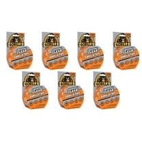 Gorilla Crystal Clear Duct Tape, 1.88" x 9 yd, Clear, Pack of 7