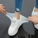 thumbnail image 3 of Cubiertas de látex para zapatos para caminar, protectores impermeables para zapatos, cubierta reutilizable para Botas de lluvia gruesas para exteriores, 3 of 5