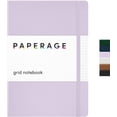 thumbnail image 1 of WWS-Graph Paper Journal Notebook, (Lavender), 160 Pages, Medium 5.6 in x 8 in - 100 GSM Thick Paper \u2013 Hardcover Grid Notebook for Work or School, 1 of 4