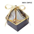 thumbnail image 2 of destyer 50Pcs Candy Box with Ribbon Container Paper Chocolate Cookie Packaging Boxes Party Baby Shower Favor Decorations Supplies Dark Blue S, 2 of 7
