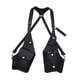 thumbnail image 4 of Bolso bandolera de piel sintética con bolsillo para las axilas, ideal para viajes y compras. Negro, 4 of 9
