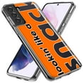 thumbnail image 2 of MUNDAZE Samsung Galaxy S20 Ultra Shockproof Clear Hybrid Protective Phone Case Orange Clear Funny Text Quote Snack Cover, 2 of 5