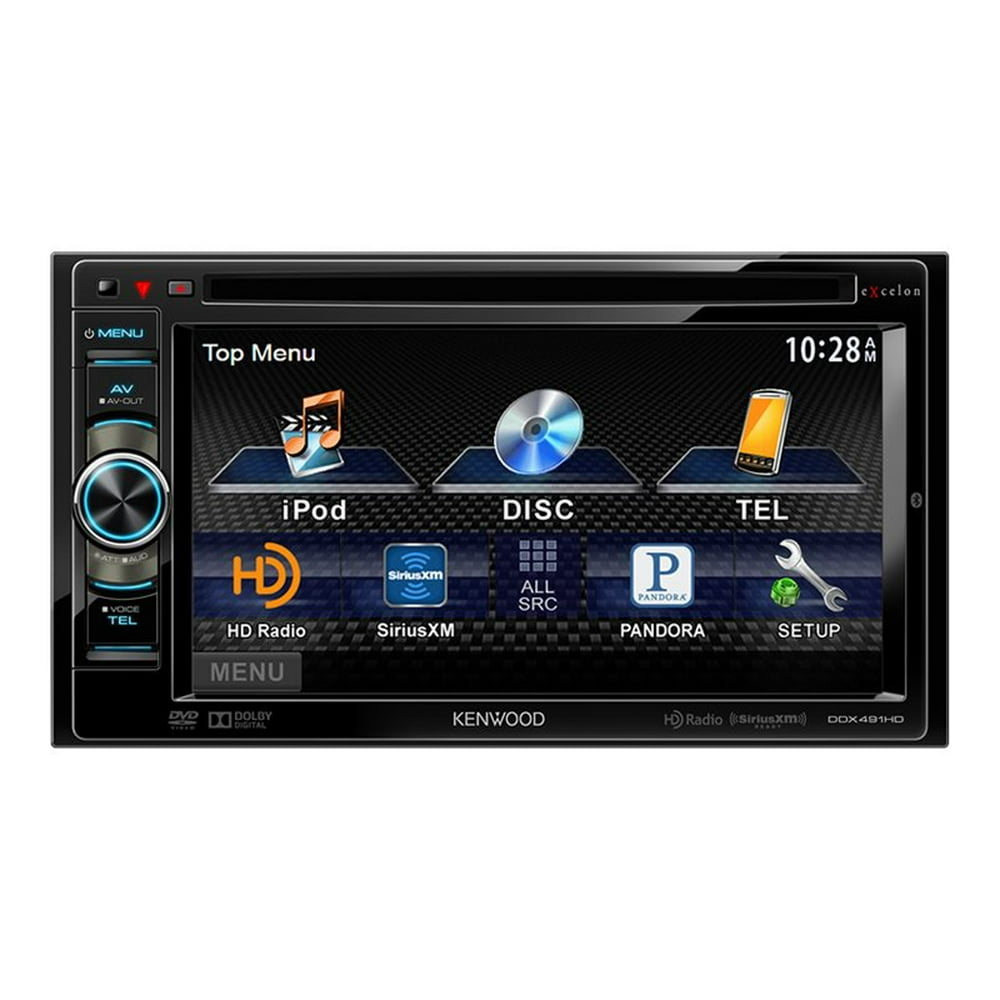Kenwood DDX491HD DVD receiver display 6.1" touch screen in