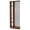 Walnut + Particle Board + Modern+3, variant on YONGKANG Freestanding Black Room Divider with Storage Shelves Slatted Room Partition Bookcase Modern Decorative Privacy Screen Divider for Living Room Entryway Bedroom Home Office