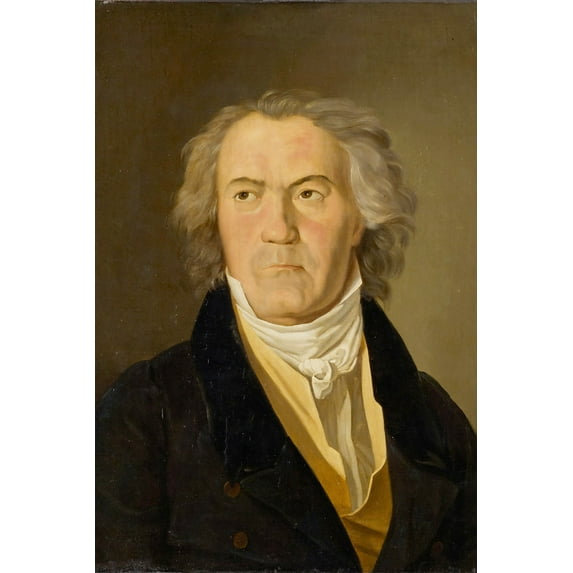 24x36 gallery poster, Beethoven in 1823 by Ferdinand Georg Waldmuller