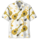 thumbnail image 3 of Camisa hawaiana con estampado 3D de guitarra colorida para hombre, blusa de verano de manga corta con estampado de instrumentos musicales y solapa con botones, 3 of 5