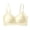 Light Yellow, variant on Jelly Strip Lift Soft Support Bra for Seamless No Side Push Up Demi Fixed Cup Wireless Comfort Low Back Bra plus Size Sports Bra Compression Bra Maximum Support Sports Bras for Women High Support