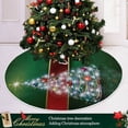 thumbnail image 6 of FMSHPON Glowing Christmas Tree Xmas Christmas Tree Skirt Stand Mat for Holiday Party Decoration Indoor Outdoor 36 inches, 6 of 6