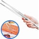 thumbnail image 2 of Extra 30 cm / 12 inch Long stainless steel pliers with a precision serrated end for aquascaping, gardening, cooking, 2 of 4