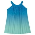 thumbnail image 6 of Zpanxa Girl Summer Dress Girl's Wrinkle Suspender Cami Dress Gradient Shiny Sleeveless Round Neck Casual Dresses Blue 11 Years, 6 of 9