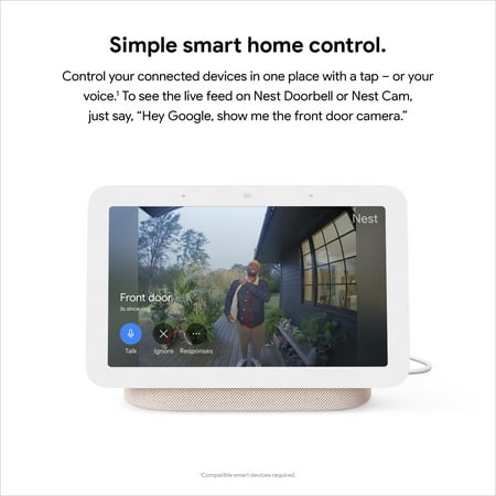 Nest Hub 7” Smart Display with Google Assistant (2nd Gen) - Sand