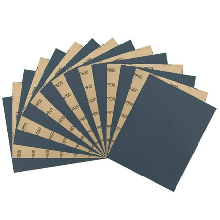 

9 x 11 Inch 15pcs Wet Dry Sandpaper Waterproof Abrasive Sand Paper Silicon Carbide Sandpaper Sheets for Metal Wood Auto Polishing