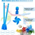 thumbnail image 3 of 12 Pieces Paint Mixer Drill Attachment ,Helix Paint Mixer Resin Drill Mixer Paint Stirrers Drill Attachment for 1 Gallon of Paint Epoxy Resin Silicone Jewelry Casting Molds (Blue), 3 of 14