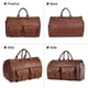 thumbnail image 4 of Sonducket Maleta colgante 2 en 1 para viajes de negocios, materiales impermeables y resistentes al desgaste, Convertible Envolturas para manijas de equipaje Marron oscuro, 4 of 6