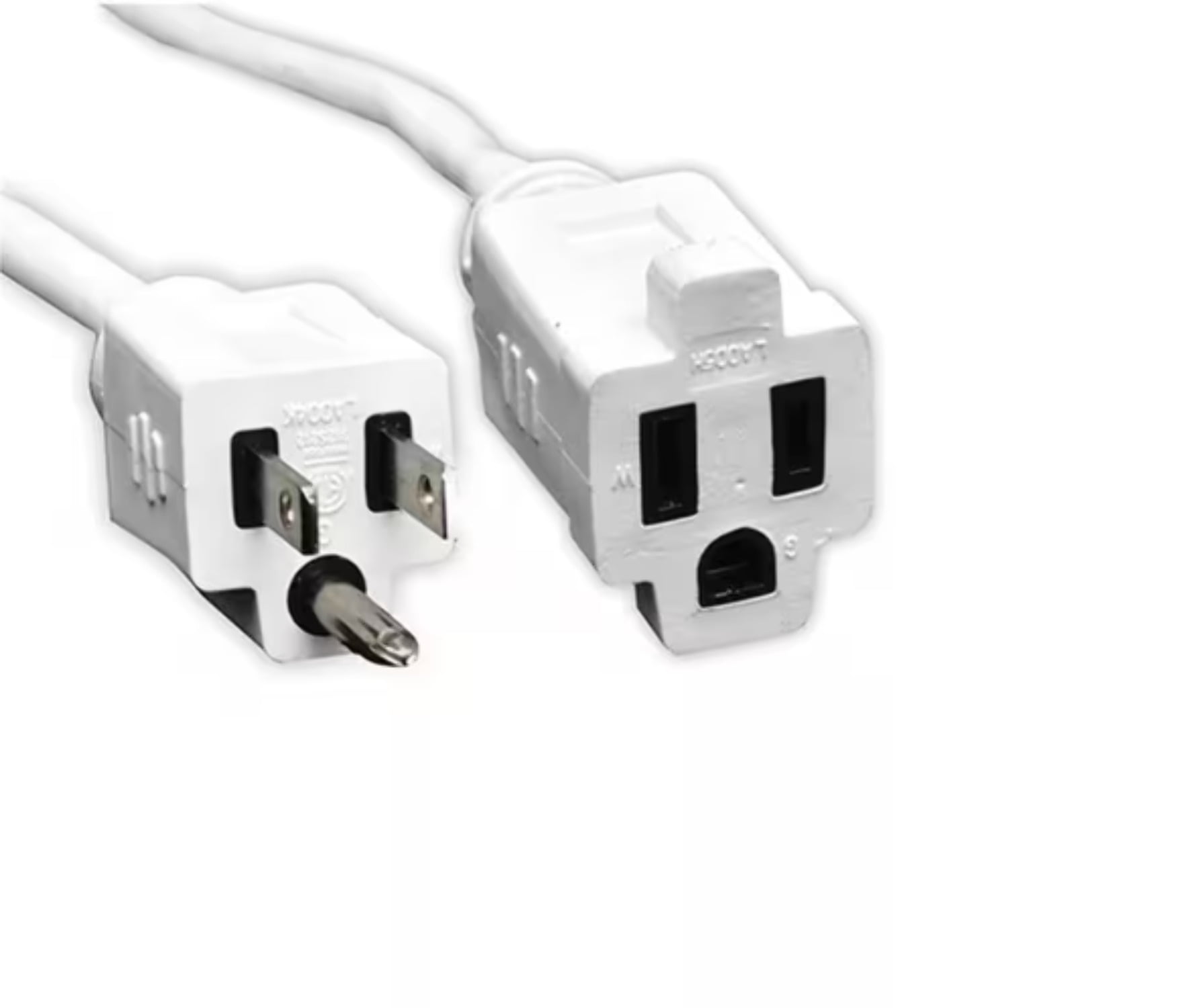 GoGreen Power 16/3 18' Heavy Duty Extension Cord - White