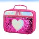thumbnail image 3 of BRIGHTFUFU Bolsa de almuerzo portátil para niños Paquete de aislamiento de lentejuelas Papel de aluminio Bolsa térmica de picnic Bolsa de almacenamiento de conservación de comidas (rojo), 3 of 8