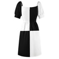 thumbnail image 7 of Black and White Checks Dress summer clothes for women Female dress women long dresses Womens dresses, 7 of 7