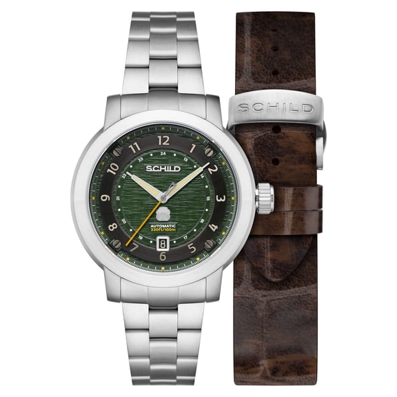 Schild Heinrich Stainless Steel 44mm Swiss Automatic Wristwatch SC-1014-33