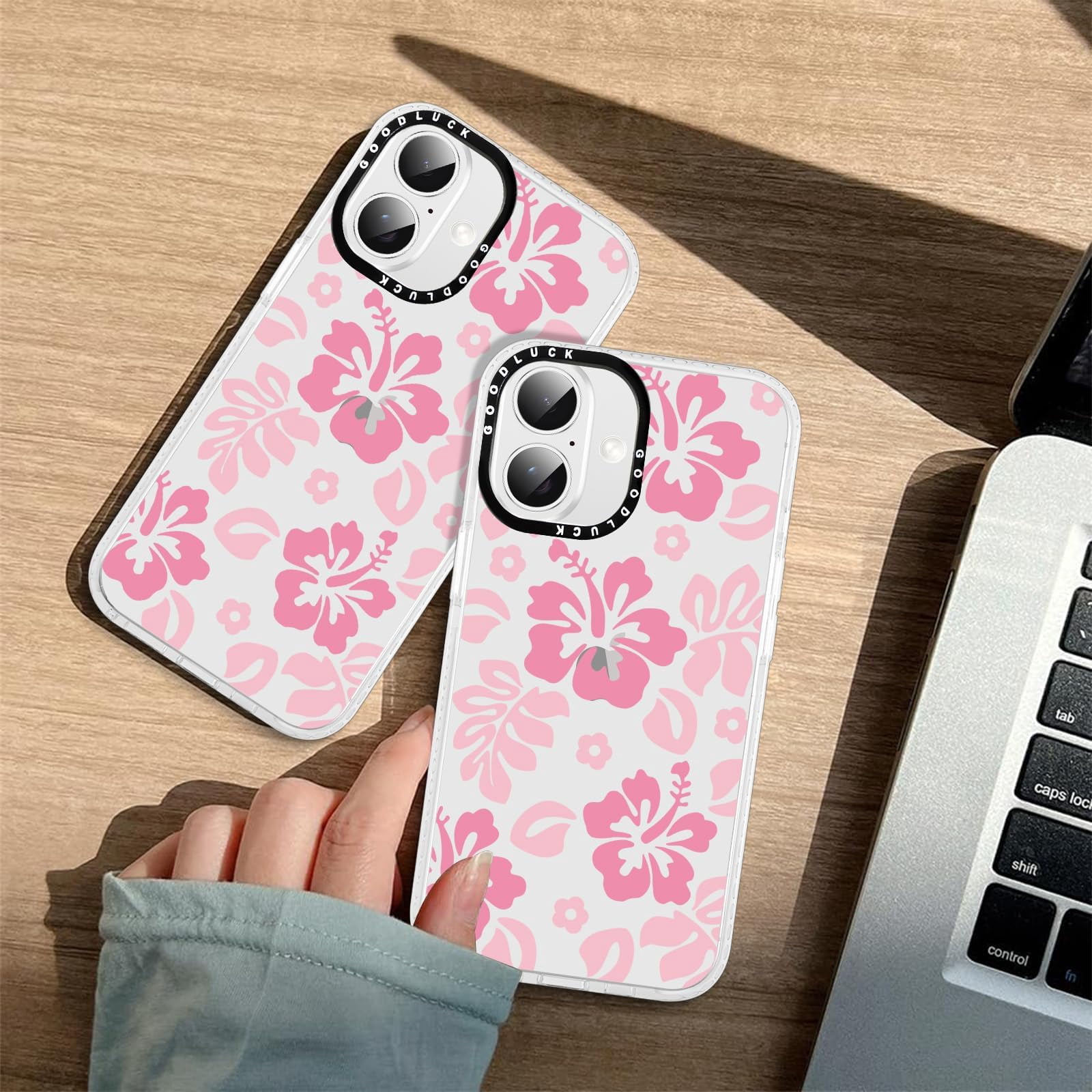 Clear Floral Flower Case for iPhone 16 Pro Max 6.9
