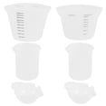 thumbnail image 3 of 6Pcs Silicone Measuring Cups Reusable Mixing Pouring Cup Epoxy Resin Craft Tools, 3 of 5