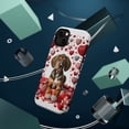 thumbnail image 3 of DistinctInk Tough Case for Apple iPhone 14 PLUS (6.7" Screen), Compatible with MagSafe Charging - Valentine's Day Plott Hound Puppy, 3 of 6