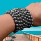 thumbnail image 5 of Qarigey Collar con cuentas de perlas para mujer gargantilla multicapa aniversario cumpleaños joyería de moda regalo accesorios de disfraz negro Type3 NO3 Qarigey AP010767-02, 5 of 6