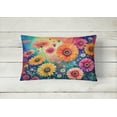 thumbnail image 4 of Carolines Treasures DAC1436PW1216 16 x 12 in. Unisex Gerbera Daisies in Color Fabric Decorative Pillow, 4 of 4