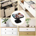 thumbnail image 7 of 4 Pcs Cabinet Handle Drawer Pulls Horse Knobs with Screws Square Furniture Office Cabinet Knob Decoration, 7 of 7