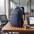 thumbnail image 6 of Laptop Backpack,19 Inch Multi-Compartment Waterproof Lightweight Bag for Men Women | Travel Essentials Bag | Large capacity Commute Daypack,Navy, 6 of 8