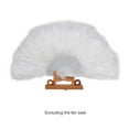 thumbnail image 4 of Feather Fan Foldable Handheld Festival Decoration Square Dance Retro Style Show Down Colorful Fan, 4 of 5