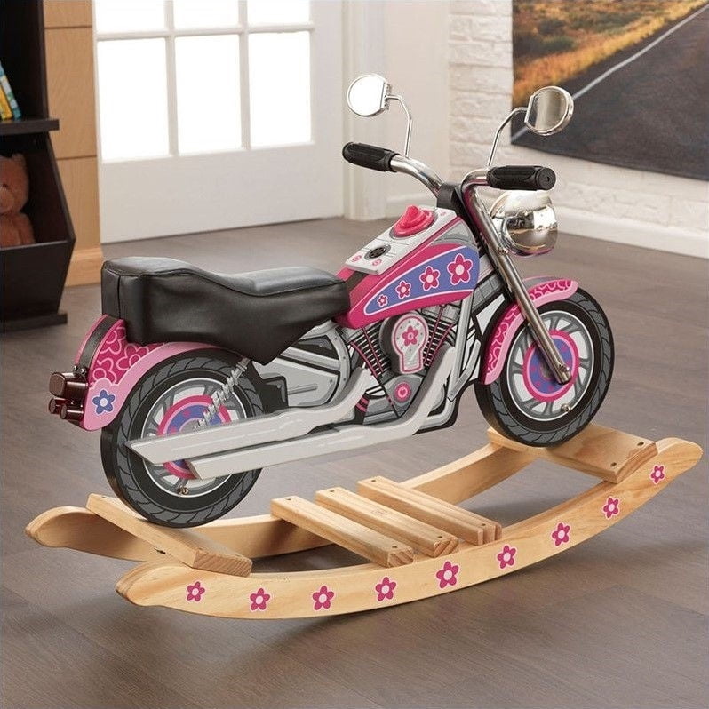 kidkraft motorcycle rocking horse