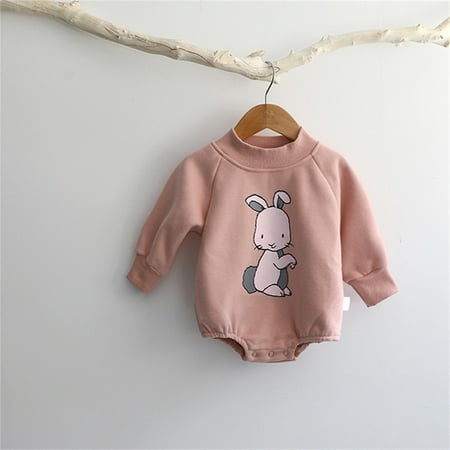 

Baby Girls Boys Autumn Print Cotton Long Sleeve Romper Bodysuit Clothes