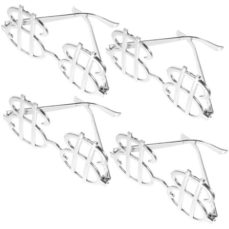 WORGEOUS 4pcs Portable Party Eyeglasses Glasses Party Glasses Party Accessories