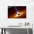 thumbnail image 2 of ARTCANVAS Black Holes Monsters in Space with Major Flare Jet Canvas Art Print - Size: 26" x 18" (0.75" Deep), 2 of 9