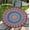 Boho-2, variant on Outdoor Table Covers Waterproof for Dinner, Apple 44 Inch Fall Round Tablecloth with Elastic Design Useful for Daily Life