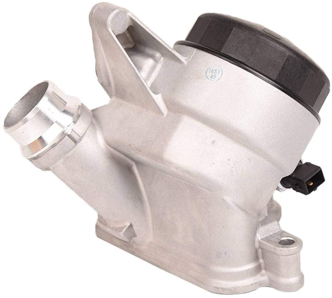 Bapmic 11427548032 Engine Oil Cooler Filter Housing Assembly Compatible with 128i 135i 228i 320i 328i 335i 528i 535i 428i X3 X5 X6 Z4