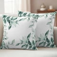 thumbnail image 2 of Outdoor Pillow Covers 24x24 Set of 2, Waterproof Patio Throw Pillowcase Protectors, Square Decorative Pillow Shams Cushion Covers for Seat Bed Couch Sofa, 2 of 8