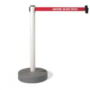 TENSABARRIER 885-35-STD-NO-D4X-C Barrier Post with Belt,Black and Yellow