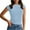 A-Blue, variant on Wyobmus Womens Crew Neck Tops Casual Slim Summer 1/4 Sleeve T Shirt Solid Color form Fitting Backless Base Top Tunic B-Blue