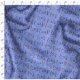 thumbnail image 4 of Soimoi polyester Crepe Fabric Floral Love Text Decor Fabric Printed Yard 52 Inch Wide, 4 of 5