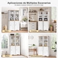 thumbnail image 4 of Gabinete de Almacenamiento de Tela con 4 Cajones FurnitureR Gris Moderno, 4 of 8