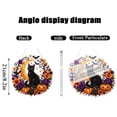 thumbnail image 3 of Double Sided Black Cat Moon Diamond Art Hanging Ornament, Halloween DIY Diamond Painting Kit with Pumpkin Bat Floral, Fall Decor Pendant for Wall Door Home Party Display, 3 of 4