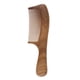 thumbnail image 2 of Peine de madera antiestático de 7,7", peine de sándalo para cabello grueso y rizado con Dientes finos, 2 of 9