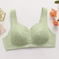 thumbnail image 5 of Womens Daisy Bras, Daisy Bras for Older Women Front Closure Bra Cotton Bra Full Coverage Comfortable Bra No Underwire Plus Size Bra M-5XL, 5 of 8