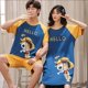 thumbnail image 2 of Conjunto de pijamas a juego de Anime para parejas, ropa de dormir de manga corta con estampado de calavera japonesa, ropa de dormir acogedora para amantes de la familia, 2022, 2 of 4