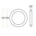 thumbnail image 3 of O-Rings Nitrile Rubber 26.2mm x 31mm x 2.4mm Seal Rings Sealing Gasket 10pcs, 3 of 3